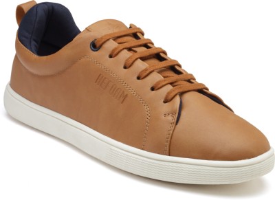 REFOAM SM-04 |Textile| Lace-Up | Solid | Outdoor | Trendy | Comfortable Sneakers For Men(Tan)