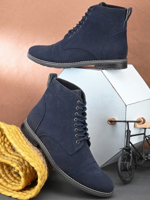 PROVOGUE PVSO4853 Lightweight Comfort Summer Trendy Premium Stylish Boots For Men(Blue)