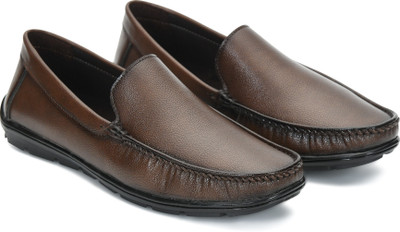 STEPHORN Casual Slip-On Loafers | Comfortable Stylish Daily Wear Shoes Casuals For Men(Tan , 10)