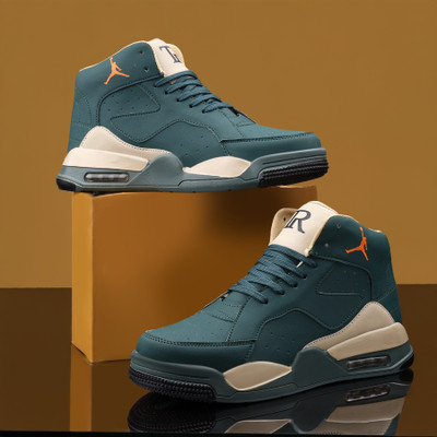 DUNKASTON Premium Men Classic Casual Riding Boots/Chunky Sneaker Shoes Boots For Men Boots For Men(Green , 9)