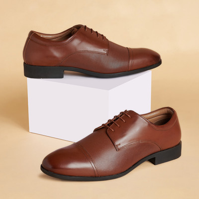 Byford by Pantaloons Corporate Casuals For Men(Tan , 8)