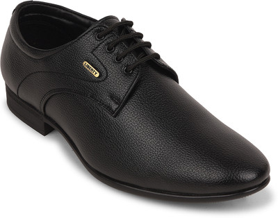 LIBERTY Fortune UVL-131 Formal Lacing Shoes With PU Sole | Suitable For Office Wear Derby For Men(Black , 8)