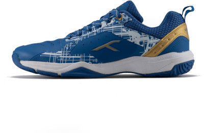 Hundred Badminton Shoes For Men(Blue, White , 10)