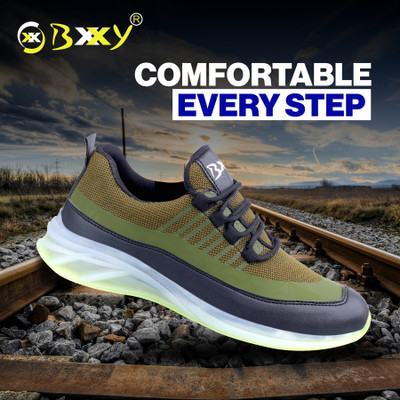 YUVRATO BAXI Men's New Trendy Green Sports, Walking And Laceup Shoes. Training & Gym Shoes For Men(Green , 10)