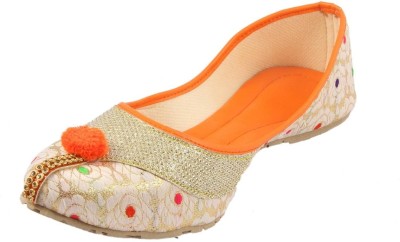 SHREE OL Jutis For Women(Orange , 7)