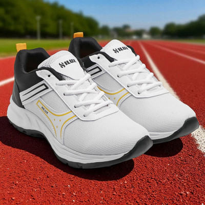 Hilux New trendy Sport Shoe For Men Running Shoes For Men(Black, White , 8)