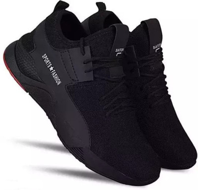 COOPERWINGS Active gym shoes for men – stylish sports running shoes for men vibes Running Shoes For Men(Black , 10)