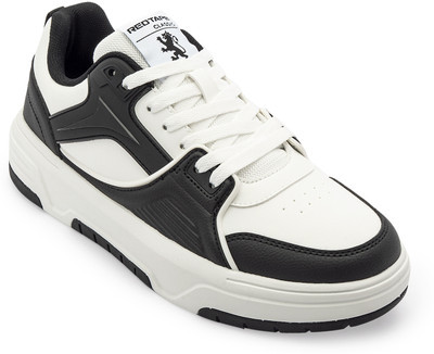 RED TAPE Men's Lifestyle Sneakers for Everyday Street Style Sneakers For Men(Black, White , 8)