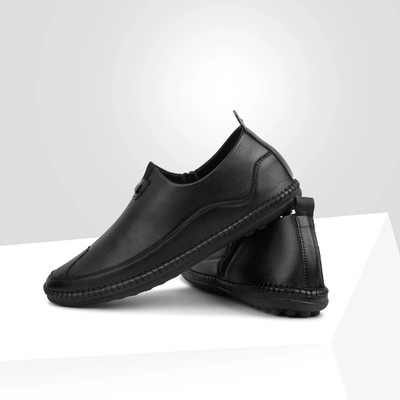 Stomped Loafers For Men(Black , 7)