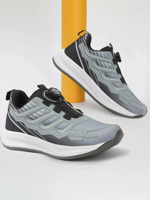 CLYMB Vibe43 Automatic Buckle No tie Laces, Tie Shoelaces Stretch Outdoors For Men(Grey , 9)