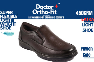 Orthofit ORTHO-1070 Corporate Casuals For Men(Brown, Brown , 8)
