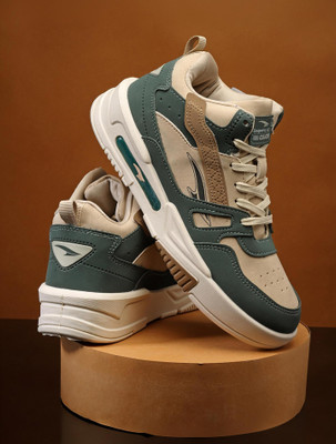 asian Casual Sneakers Shoes For Men Mexico-11 Sneakers For Men(Beige, Green , 10)