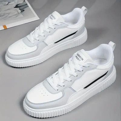 NEAKSER Sneakers For Men(Grey, White, Black , 8)