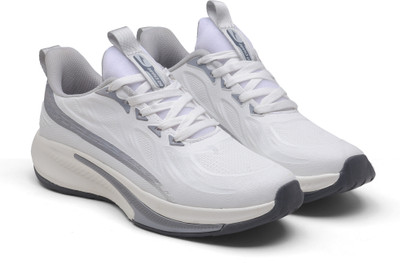asian Quantum-26 Men’s Running, Walking & Training Lightweight Sports Shoes Running Shoes For Men(White, Silver , 9)