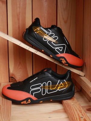 FILA Mens KANZOKU MAN ORG/BLK Casual Slipper Motorsport Shoes For Men(Orange, Black)