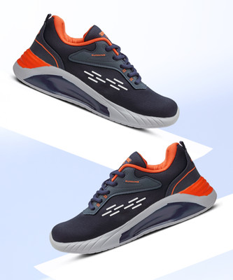 asian Express-08 Navy Sports,Walking,Running,Gym Walking Shoes For Men(Navy, Orange , 6)