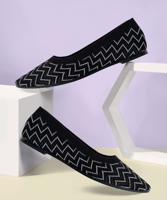 Cleo Lightweight Comfort Extra Soft Trendy Premium Stylish Bellies For Women(Black , 7)