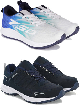 ABN Men's Lightweight Running Shoes,Comfortable,Stylish Casual Shoes for Walking Casuals For Men(White, Blue , 10)