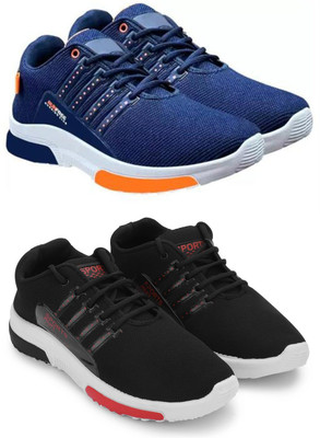 ELASA TY-RUNFREE BLUE_RUNFREE BLACK NN Outdoors For Men(Blue , 9)