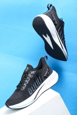Abros RAGNAR ETPU Athleisure Cultured Round-Toe Shape & Hyperbeads Technology Running Shoes For Men(Black , 7)