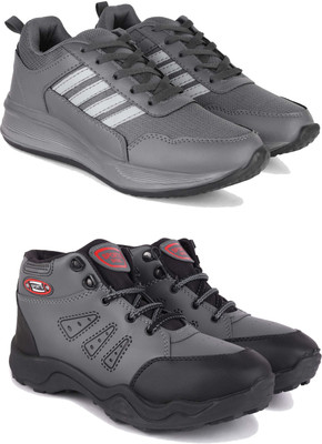 DRACKFOOT Casuals For Men(Grey, Black , 9)