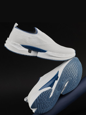 CAMPUS KARP Men's Casual Shoes | Integrated Nitroboost & Support-Tech| Easy Slip On Walking Shoes For Men(White , 8)