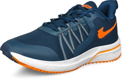 Combit TWITTER-04_T BLU/ORNG Breathable/Lightweight/Comfortable/Walking/Gym/Trendy Running Shoes For Men(Blue)
