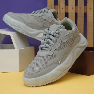 BROOMI Funky/Trendy Sneakers For Men(Grey)