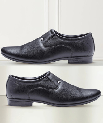 action Dotcom OFFICE 53 Trendy Comfortable Stylish Formal Slip On Monks For Men(Black , 7)