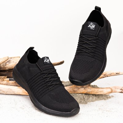 JQR MOJ 402 Sports shoes, Walking, Lightweight, Trekking, Stylish Running Shoes For Men(Black)