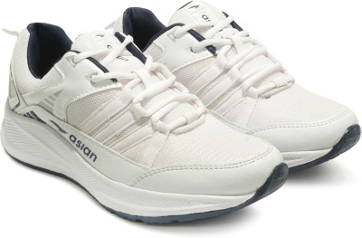 asian Oscar-02 White Sports,Gym,Walking,Training,Stylish Running Shoes For Men(White)