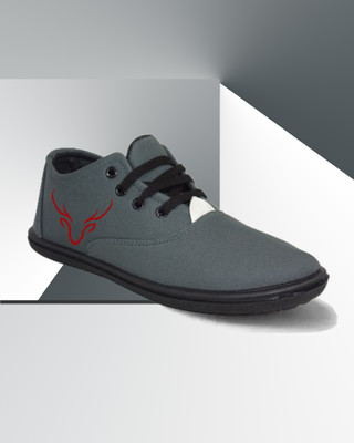 Kenamin Stylish Casual Shoes for Men and kids Casuals For Men(Grey, Red , 10)