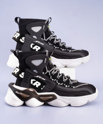 ATOM Gansta1 Sneakers For Men(Black , 10)