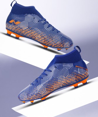 NIVIA PRO ENCOUNTER 9.0 Football Shoes For Men(Blue, Orange)
