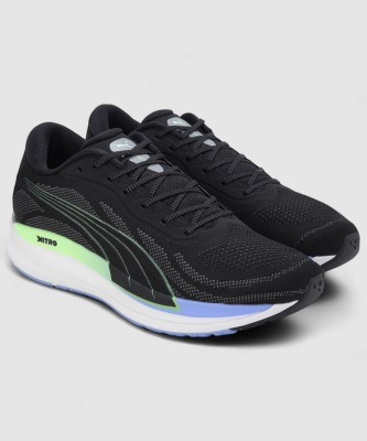 PUMA Magnify Nitro Knit Running Shoes For Men(Black , 8.5)