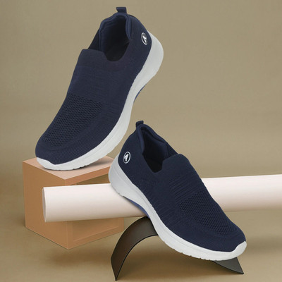 Aqualite Barcelona-304 Casual shoes for men laceless walking shoes with comfort insole Slip On Sneakers For Men(Navy , 10)