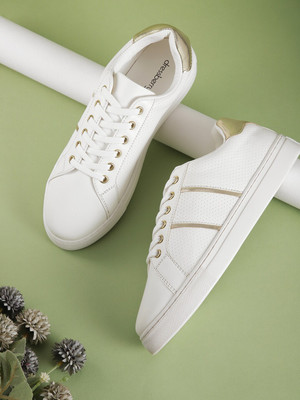 Dressberry Sneakers For Women(White , 3)