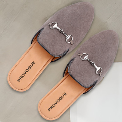 PROVOGUE Men Flats(Grey , 7)