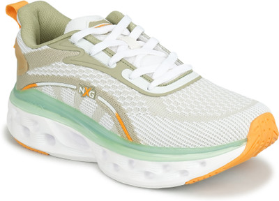 COLUMBUS BINARY Running Shoes For Men(White, Green , 10)