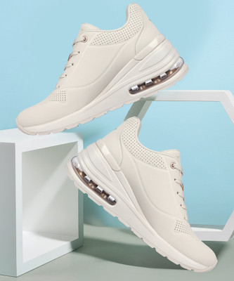 Skechers MILLION AIR - ELEVAT Casuals For Women(Beige , 6)