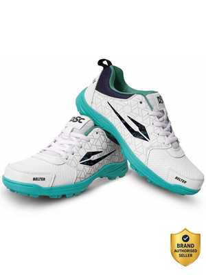DSC Belter Cricket Shoes For Men(White , 8)