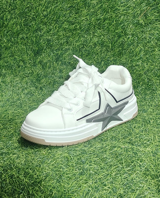 rafi_traders White_and_Grey Sneakers For Men(White, Grey , 7)