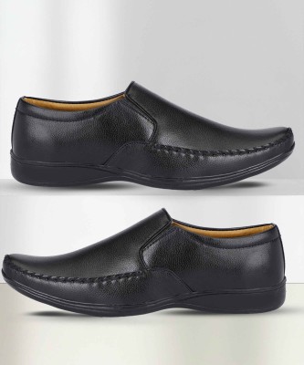 VIPSJAZZY Formal Office Daily use Decent Slip On Shoe Slip On For Men(Black)