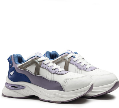 asian Casual Sneaker Shoes For Women | Stylish and Comfortable | AROMA-04 Sneakers For Women(White, Beige , 6)