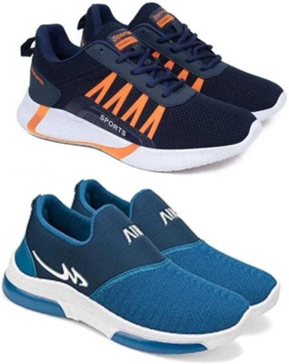 house of common Combo Pack Of 2 Sneakers For Men(Navy, Blue , 7)