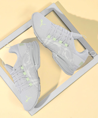 PUMA Axelion Netherspace Running Shoes For Women(Grey , 4)