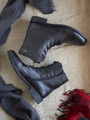 ALBERTO TORRESI 40113 Black Boots For Men(Black)