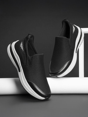 RED TAPE Slip-On Shoes | Lightweight Mesh Comfort Walking Shoes For Men(Black, Grey , 7)