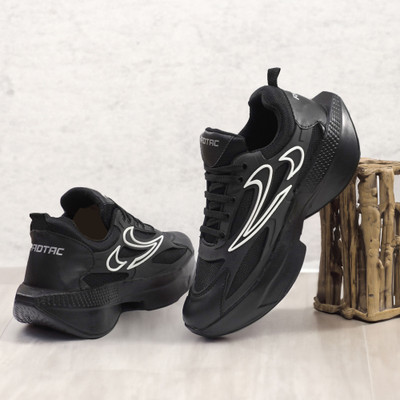 radtac Stylish Men’s Casual Shoes | Lightweight & Comfortable Everyday Wear Party Wear For Men(Black , 10)