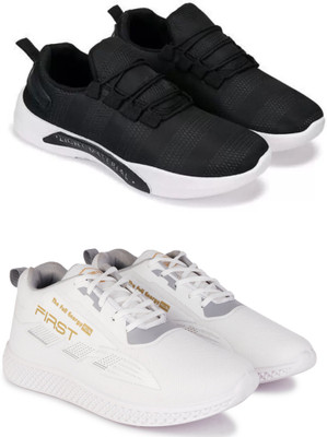 New Oranie Stylish Casual Shoes for Men Casuals For Men(White, Black , 8)